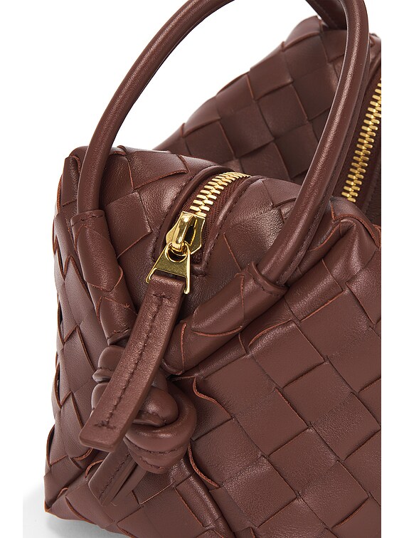 Bottega Veneta Loop Top Handle Bag in Sapele & Muse Brass | FWRD