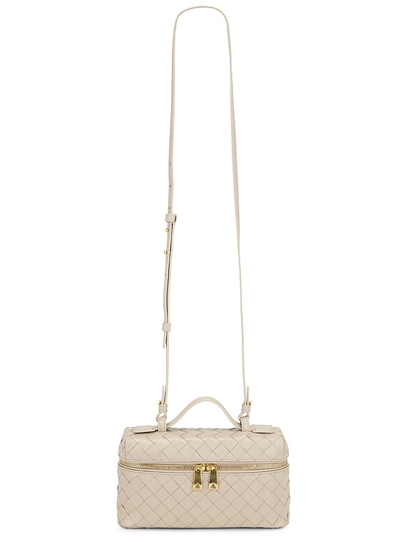Bottega Veneta Bang Bang Vanity Case in Ecru & Gold | FWRD