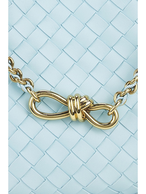 Bottega Veneta Small Andiamo Bag in Zenith & Muse Brass | FWRD