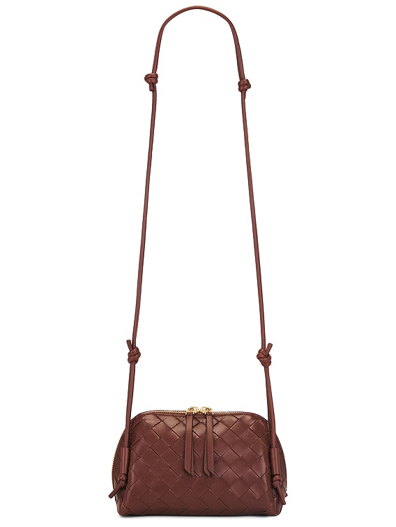 【関税送料込】BOTTEGA VENETA Concert Pouch Sapele Bottega Veneta Concert Pouch in Sapele & Gold | FWRD