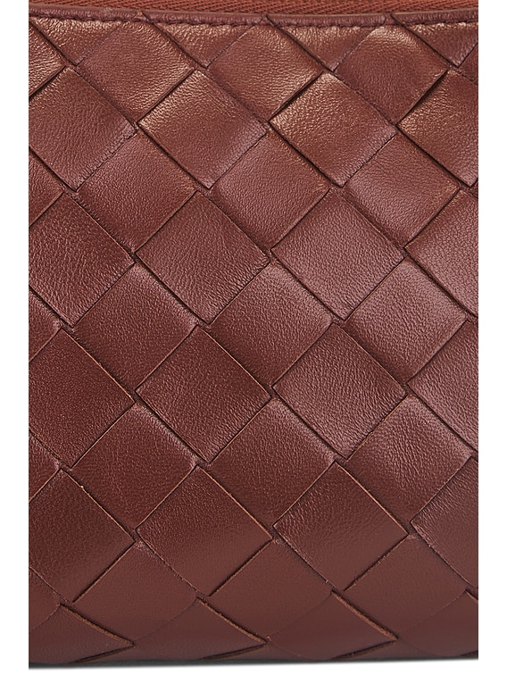 Bottega Veneta Concert Pouch in Sapele & Gold | FWRD