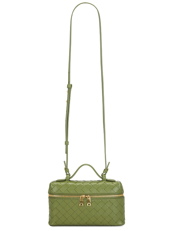 Bottega Veneta Bang Bang Vanity Case in Matcha & Gold | FWRD