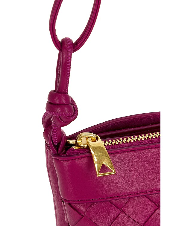 Bottega Veneta Andiamo Double Pouch in Cinnabar & Gold | FWRD