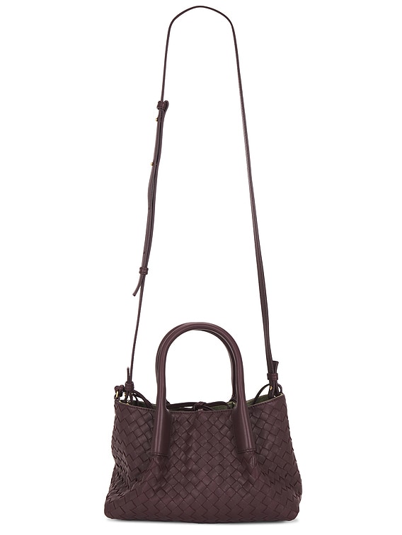 Bottega Veneta Small Pinacoteca Bag in Dark Barolo & Muse Brass | FWRD