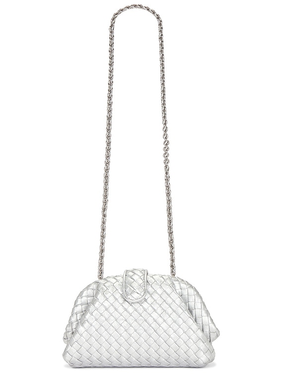 Bottega Veneta Small Lauren 1980 Bag in Silver | FWRD