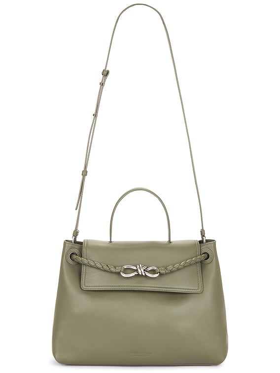 Bottega Veneta Medium Ciao Ciao Bag in Pickle & Vintage Silver | FWRD