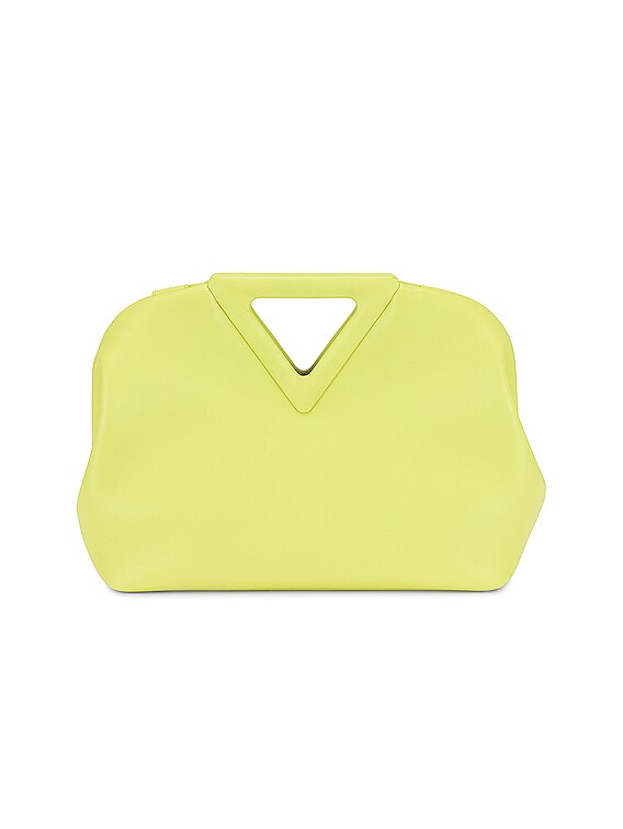 Bottega Veneta - The Point Triangle Yellow Leather Small Bag