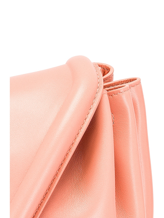 Bottega Veneta Small Beak Bag in Peachy & Silver | FWRD