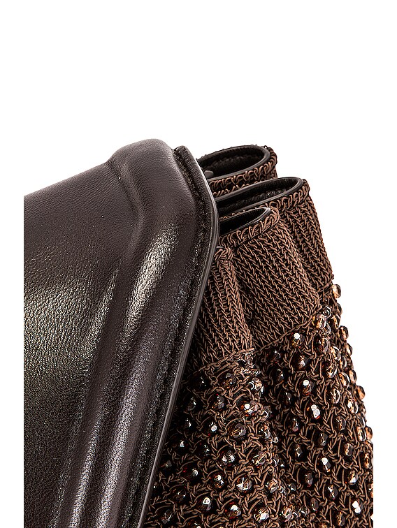 Bottega Veneta Bottega Venet Beaded Beak Bag in Fondant Bottega Veneta Bottega Venet Beaded Beak Bag in Fondant