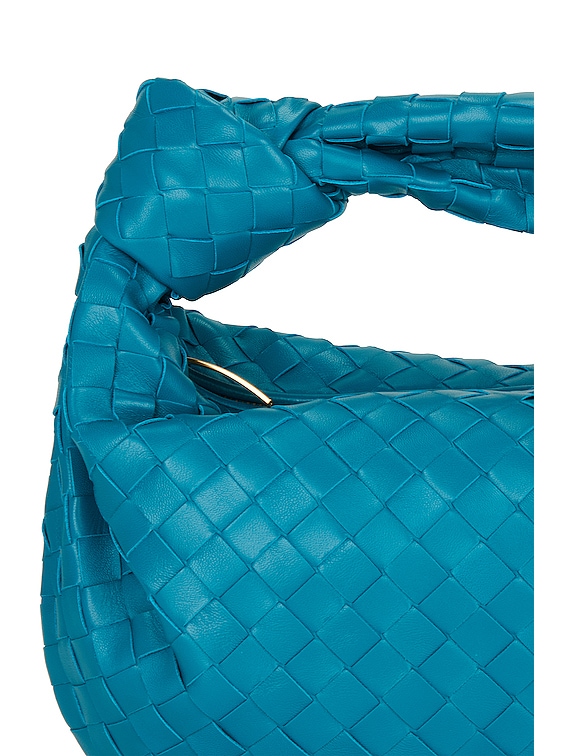 Bottega Veneta Teen Jodie Bag in Blueprint & Gold | FWRD