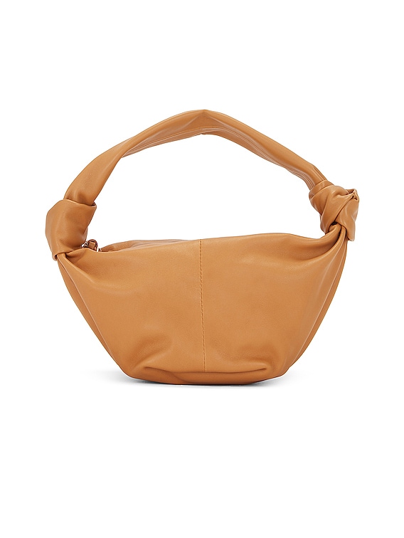 Shop Bottega Veneta Mini Double Knot Leather Bag