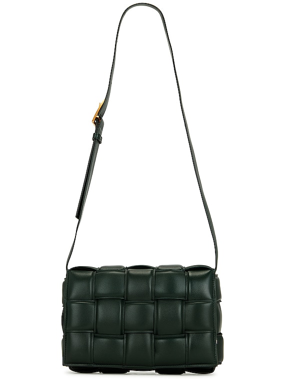 BOTTEGA VENETA, 'Cassette' Padded Intreccio Leather Crossbody Bag, Women