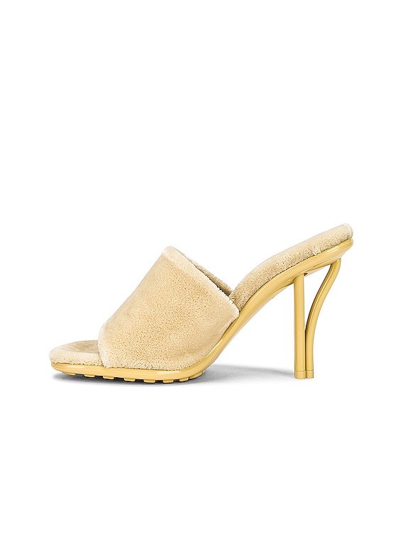 Bottega Veneta Fabric Sandals in Butter | FWRD