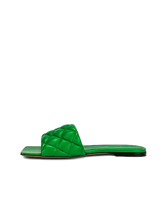 Bottega Veneta Padded Stretch Flat Sandals in Parakeet | FWRD