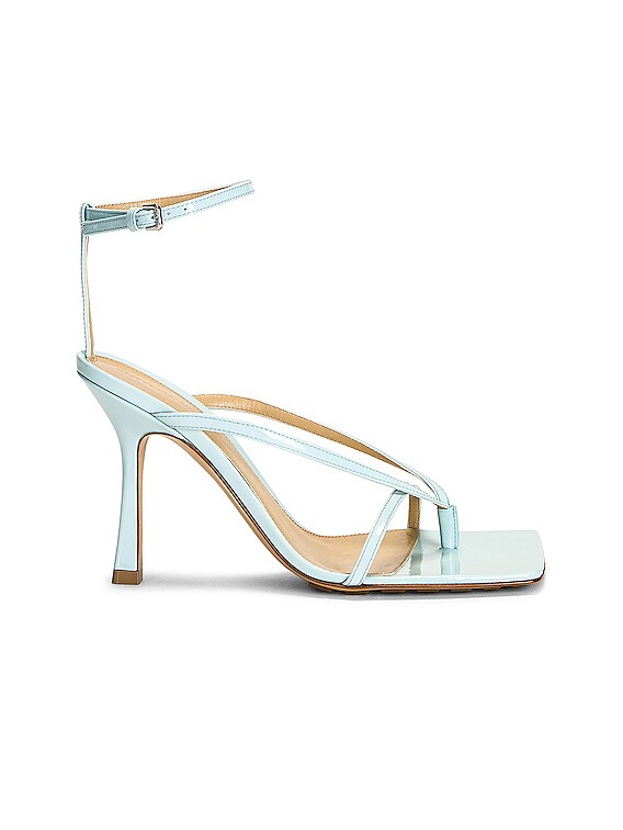 Bottega Veneta Stretch Ankle Strap Sandals in Pale Blue | FWRD