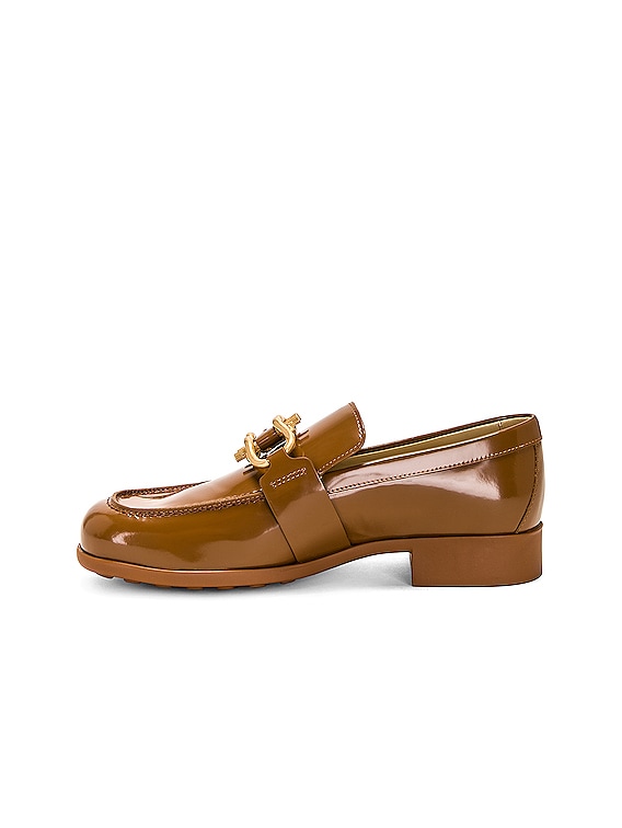 Bottega Veneta Madame Loafers in Cognac | FWRD