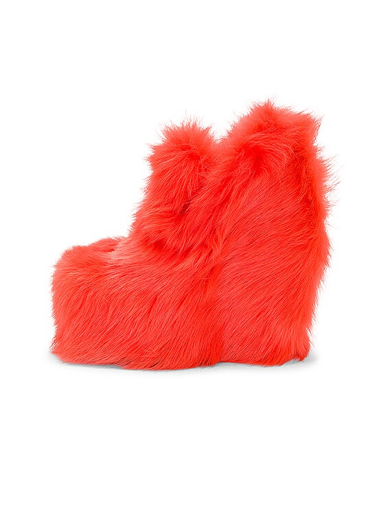 Shearling Wedge Pumps
