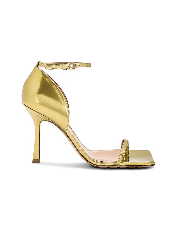 Bottega Veneta Stretch Sandal in Gold | FWRD