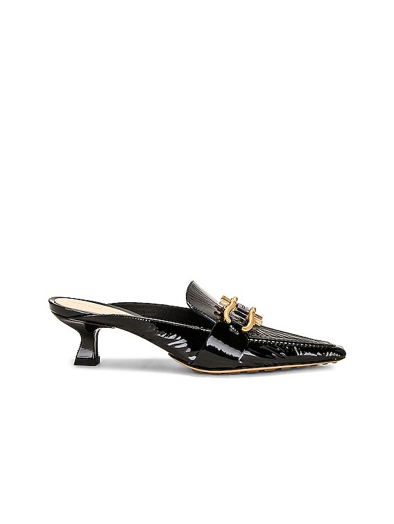 Bottega Veneta Madame Mule Pump in Black | FWRD