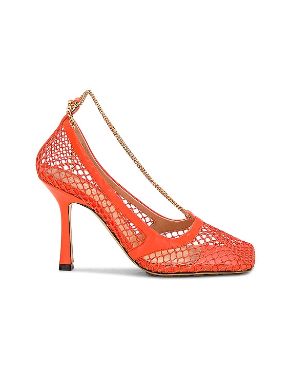 【関税&送料込】Bottega Veneta Orange Stretch Viscose Blend Bottega Veneta Stretch Slip On Pump in Orange | FWRD