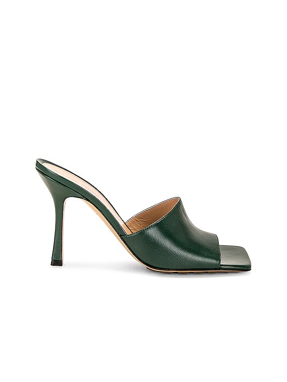 Bottega Veneta Stretch Mule Sandal in Pine Green