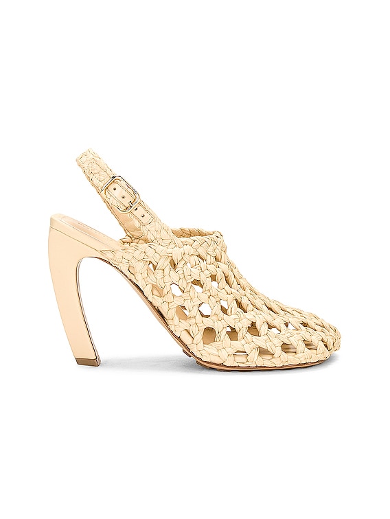Bottega Veneta Jimbo Slingback Pump in Cane Sugar | FWRD