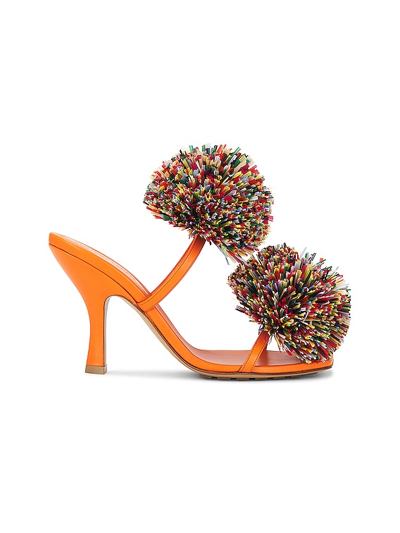 Bottega Veneta Adam Mule Sandal in Papaya Multicolor | FWRD