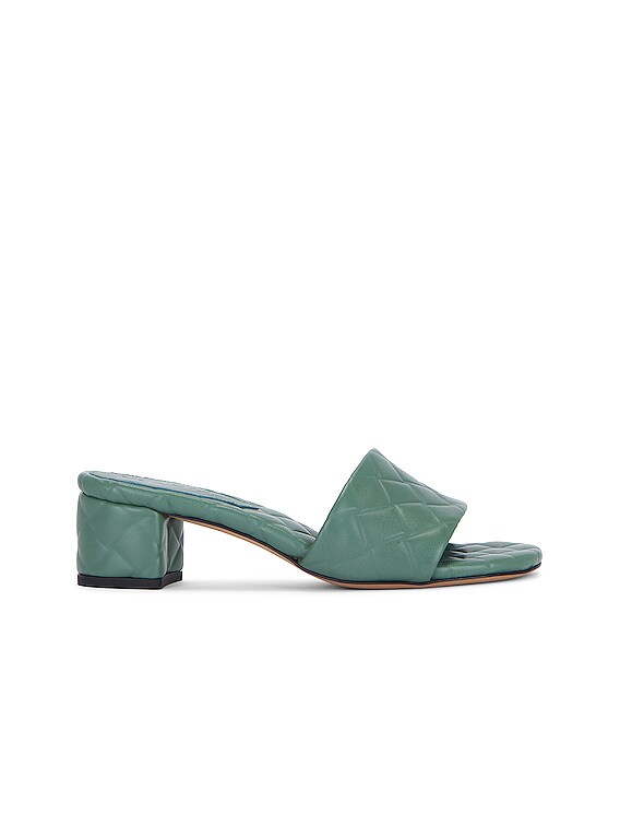 Bottega Veneta Amy Mule Sandal in Aloe | FWRD