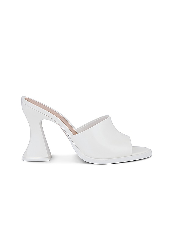 Bottega Veneta Cha Cha Mule Sandal in White | FWRD