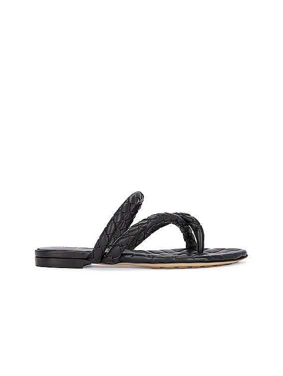 Bottega Veneta Flash Buckle Sandals in Black | FWRD