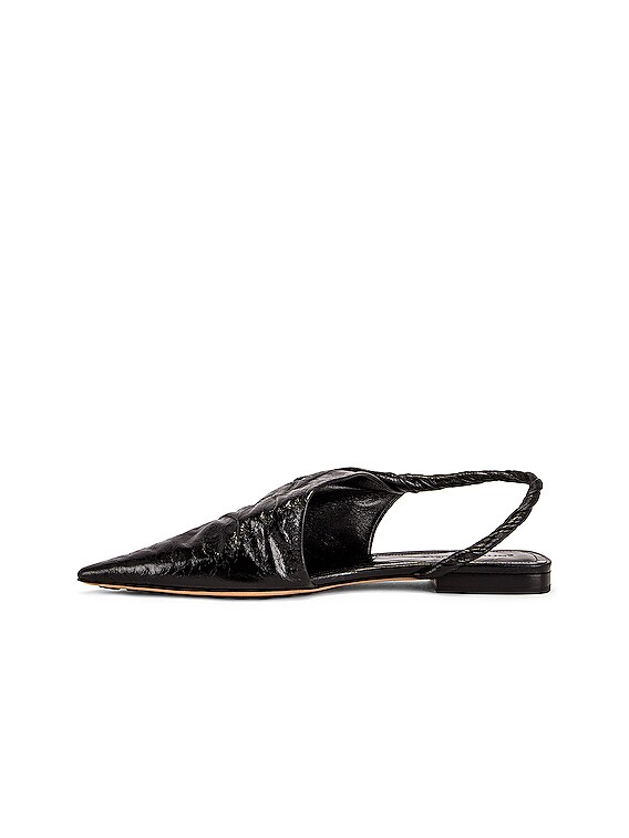 Bottega Veneta The Point Flats in Black | FWRD