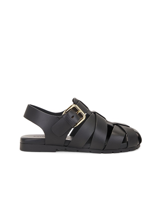 関税込【Bottega Veneta】ブラック Alfie サンダル 関税込み】Bottega Veneta ブラック Alfie サンダル (BOTTEGA