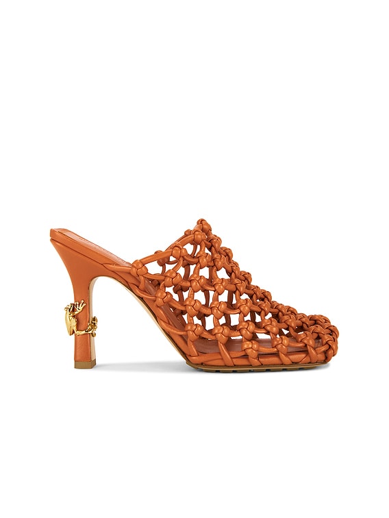 Bottega Veneta Mule Pump in Burned Orange | FWRD