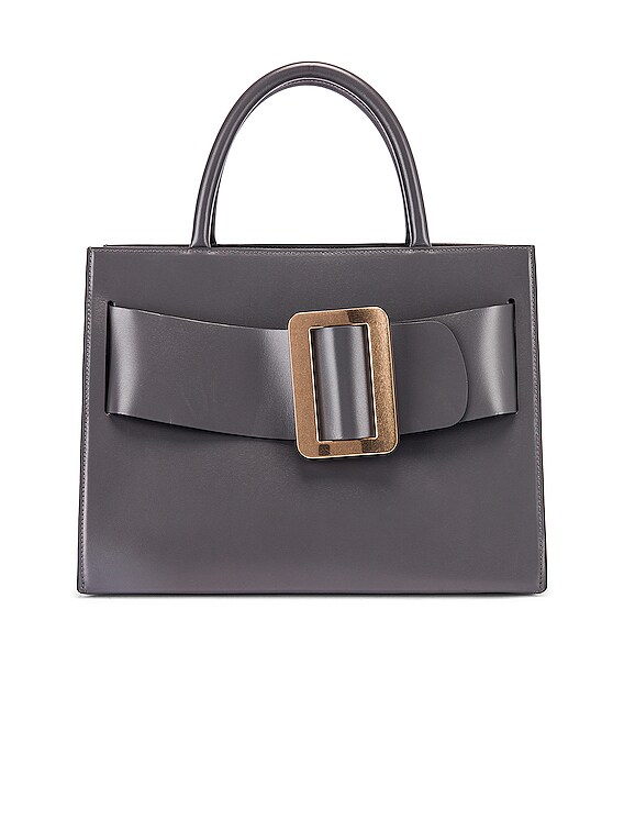 Boyy Bobby Gold Buckle Bag In Iron Fwrd