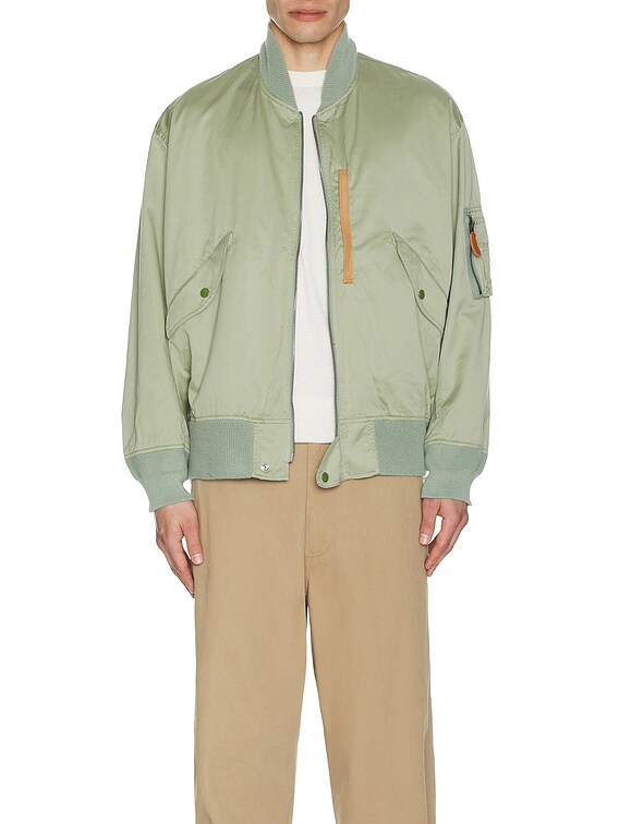 Beams Plus Mil Flight Blouson in Sage | FWRD