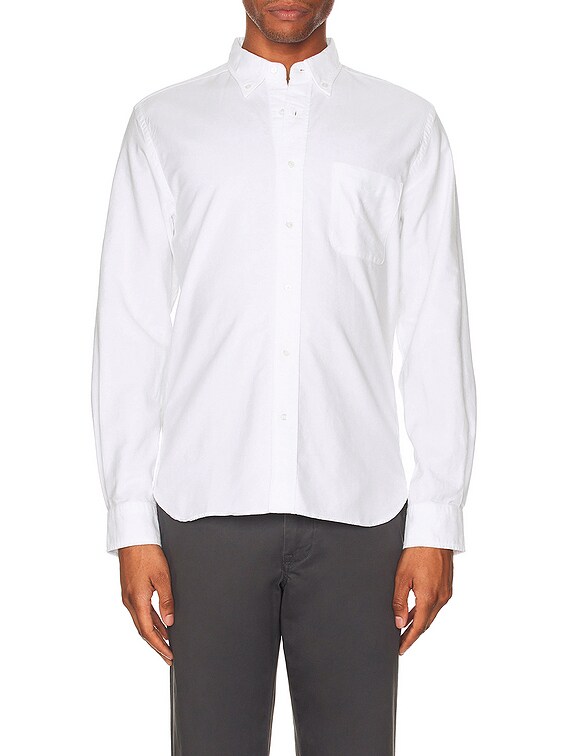 Beams Plus B.D. Oxford Shirt in White | FWRD