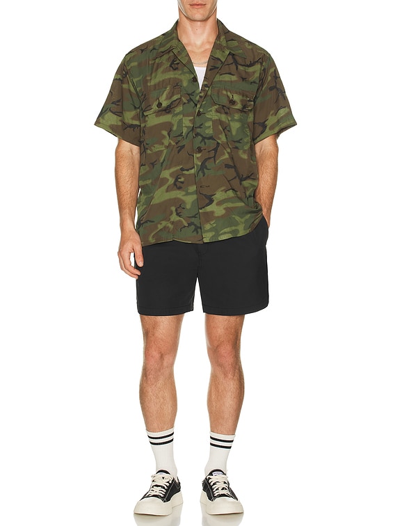 トップス BEAMS PLUS MIL-SHT Mesh Camo Jacquard Beams Plus Mil-Sht Mesh Camo Jacquard Mapping Print in ERDL