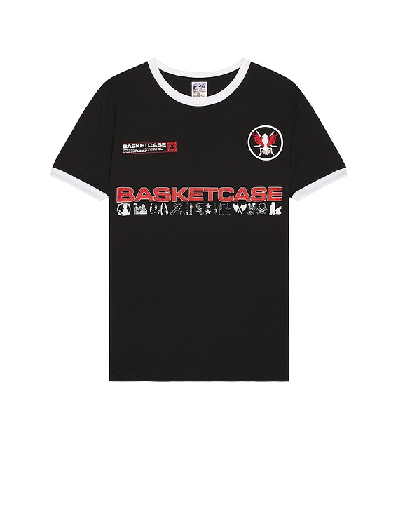 Basketcase Computer Ringer Tee in Black & White | FWRD