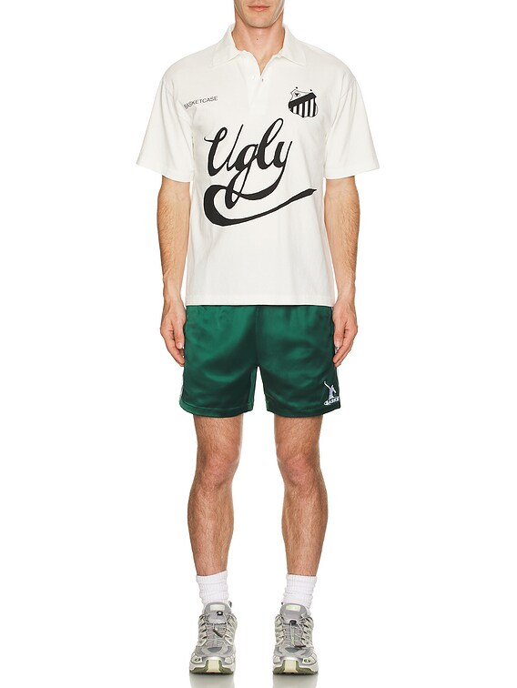 Basketcase Ugly Short Sleeve Polo in Bone | FWRD