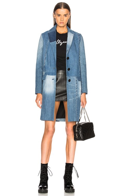 Beau Souci Hendrix Coat In Blue Fwrd