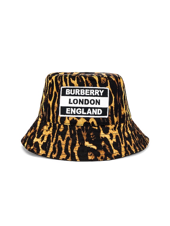 Burberry New Bucket Hat in Leopard Print | FWRD