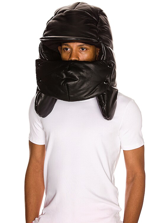 Burberry Oversized Padded Cap in Black | FWRD