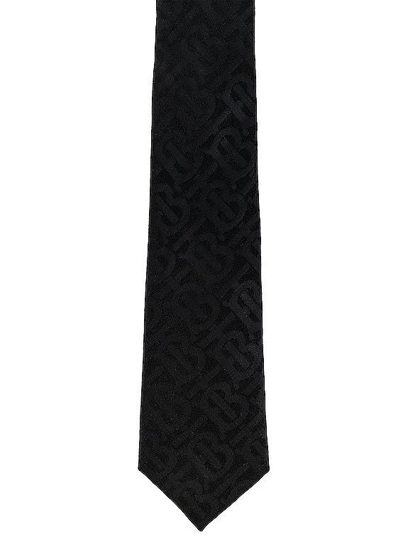 black burberry tie