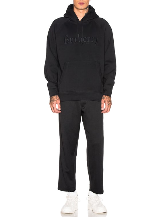 Burberry clarke 2025 logo hoodie