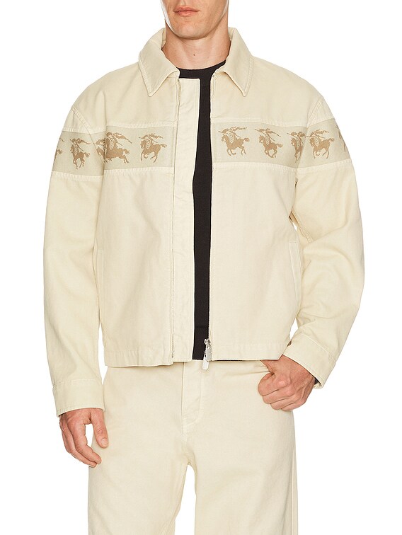 Burberry Tanners Zip Jacket in Tundra | FWRD