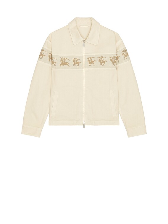 Burberry Tanners Zip Jacket in Tundra | FWRD