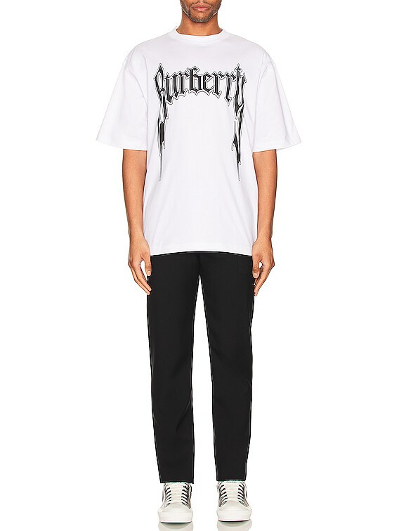 Burberry Sici Big Artwork Tee in White | FWRD