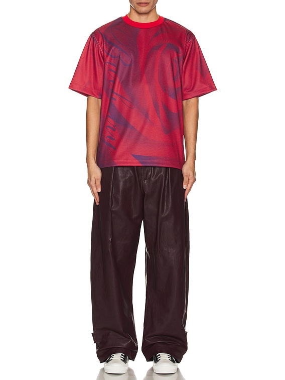 Burberry Football T-shirt in Pillar | FWRD