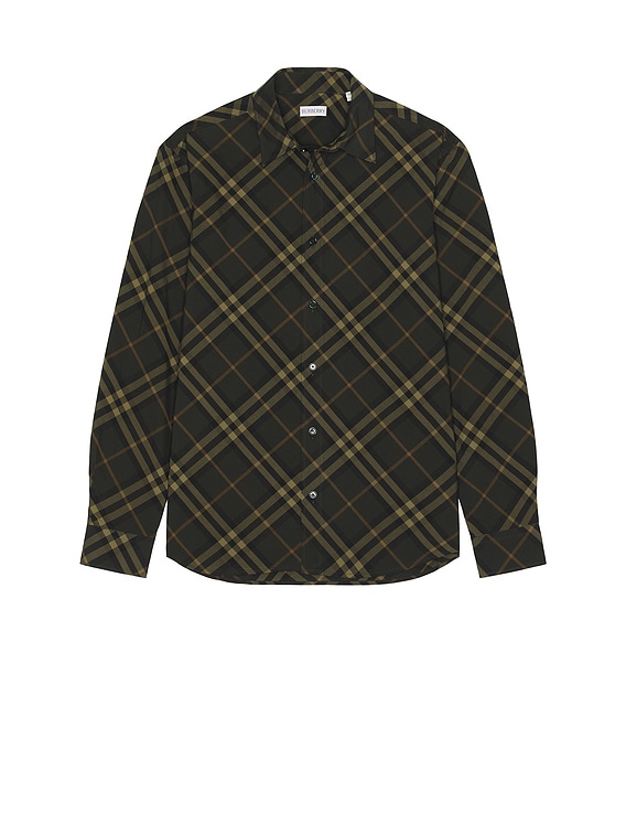 【レアモデル・最終値下げ】 Burberry チェック柄シャツ LFDN SW1 関税負担なし☆Burberry バーバリー チェック コットンシャツ