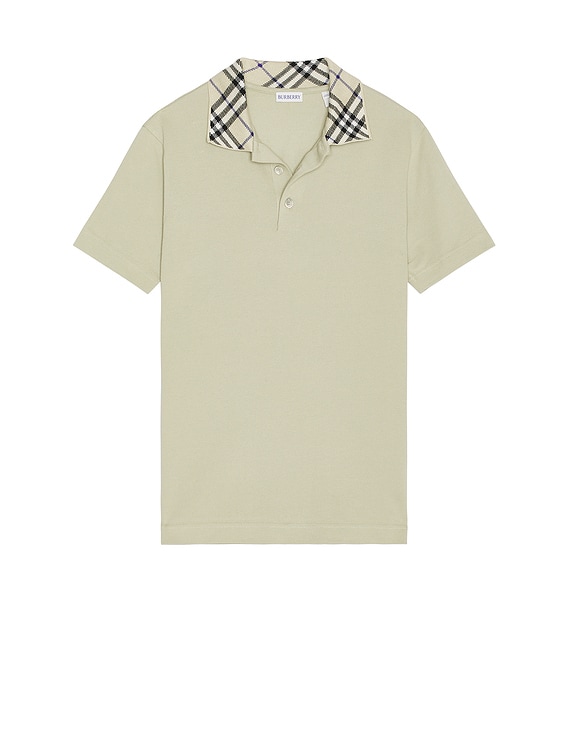 Polo With Check Collar